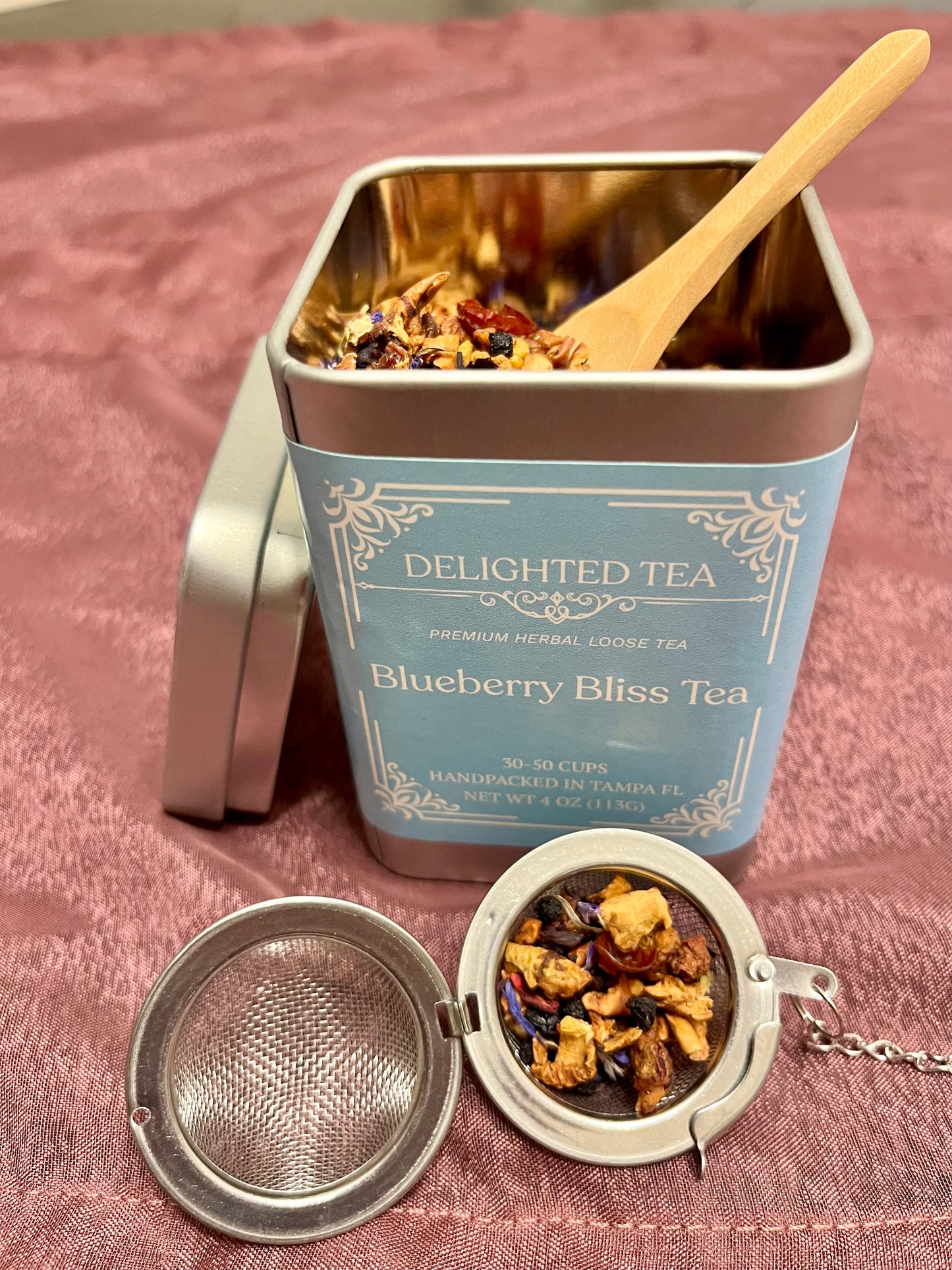 Blueberry Bliss Tea Tin Gift Set