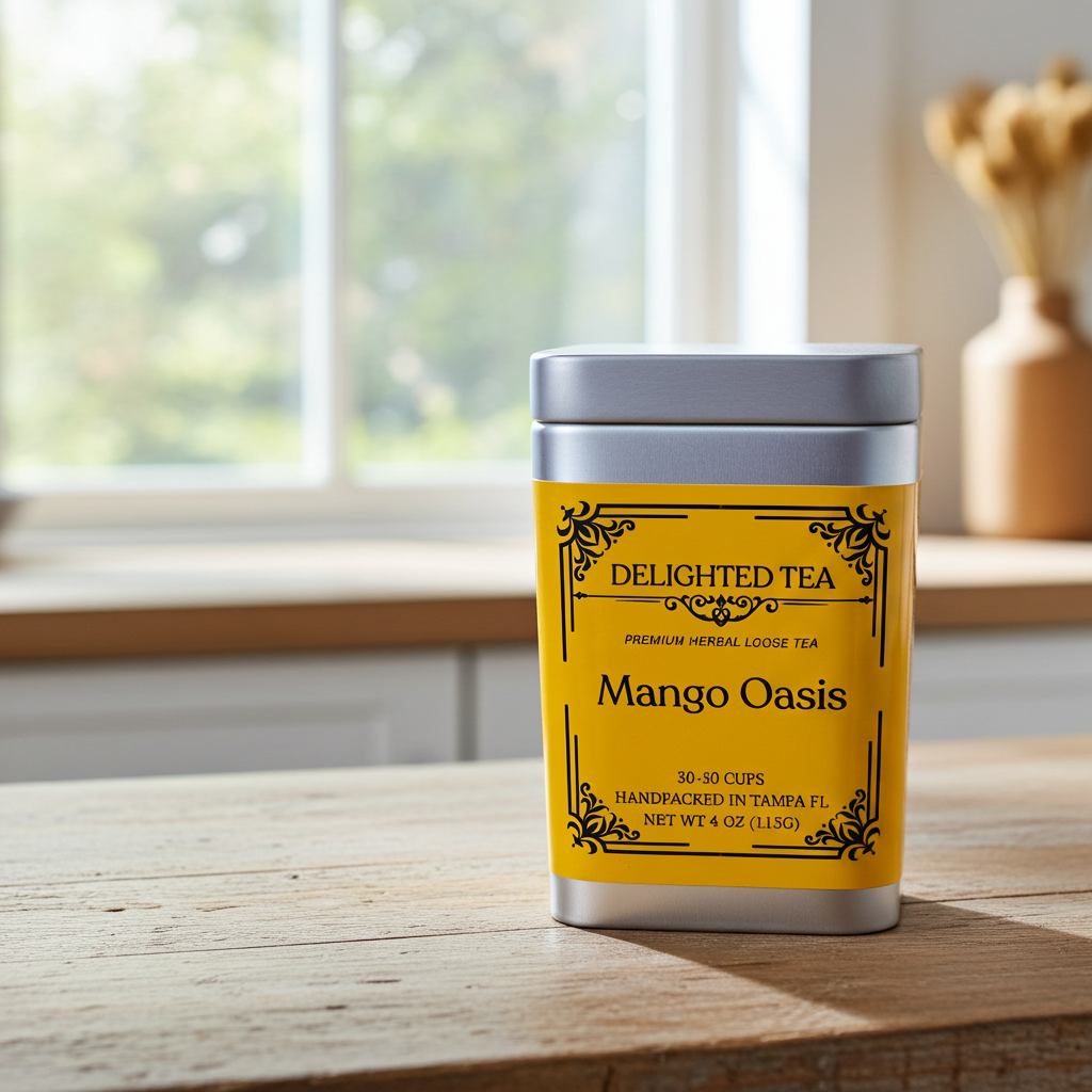 Mango Oasis Fruit Infusion Tea - Premium Loose Leaf Herbal Blend