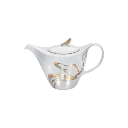 Fiume D'Oro 11-Piece Porcelain Tea Service Set - Premium Gift Set for 4