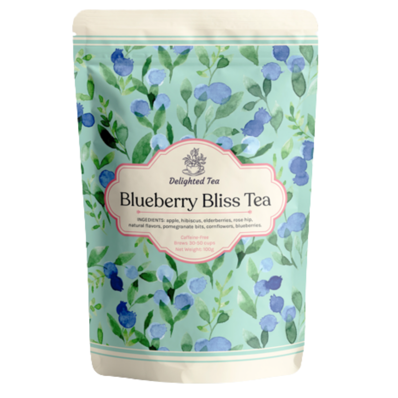 Blueberry Bliss herbal tea in pouch - 100g loose leaf