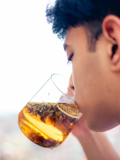 The WALL® Glass Tea Infuser Cup - Premium Borosilicate Tea Strainer