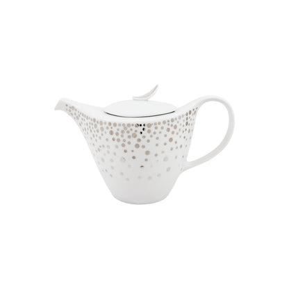 Silver Rain 11-Piece Porcelain Tea Service Set - Premium Gift Set for 4