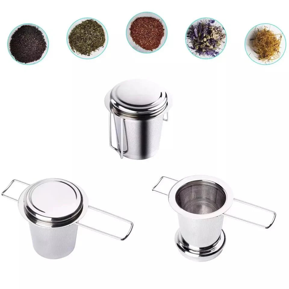Premium Foldable Tea Strainer - Stainless Steel Infuser