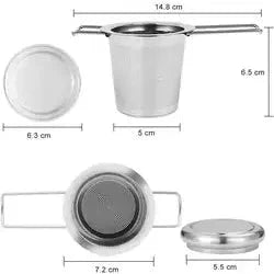 Premium Foldable Tea Strainer - Stainless Steel Infuser