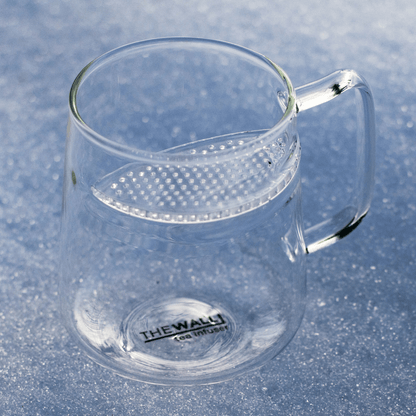The WALL® Glass Tea Infuser Cup - Premium Borosilicate Tea Strainer