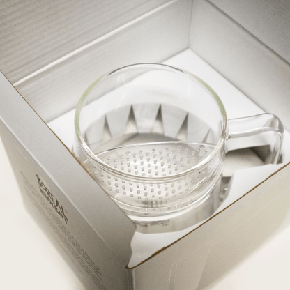 The WALL® Glass Tea Infuser Cup - Premium Borosilicate Tea Strainer