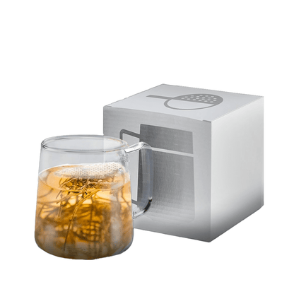 The WALL® Glass Tea Infuser Cup - Premium Borosilicate Tea Strainer